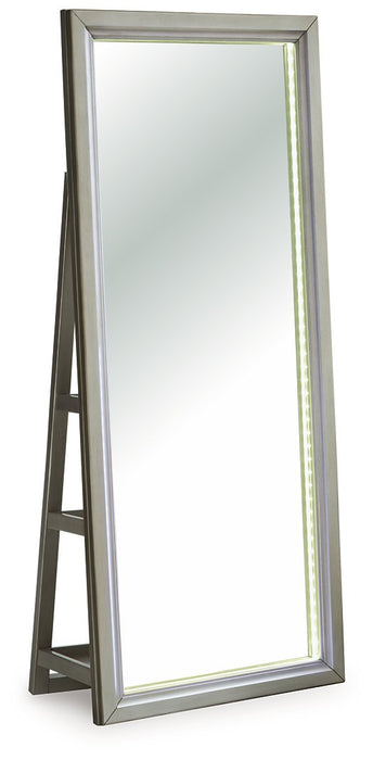 Evesen Floor Standing Mirror/Storage - Bill's Discount Center (Bradenton, FL)
