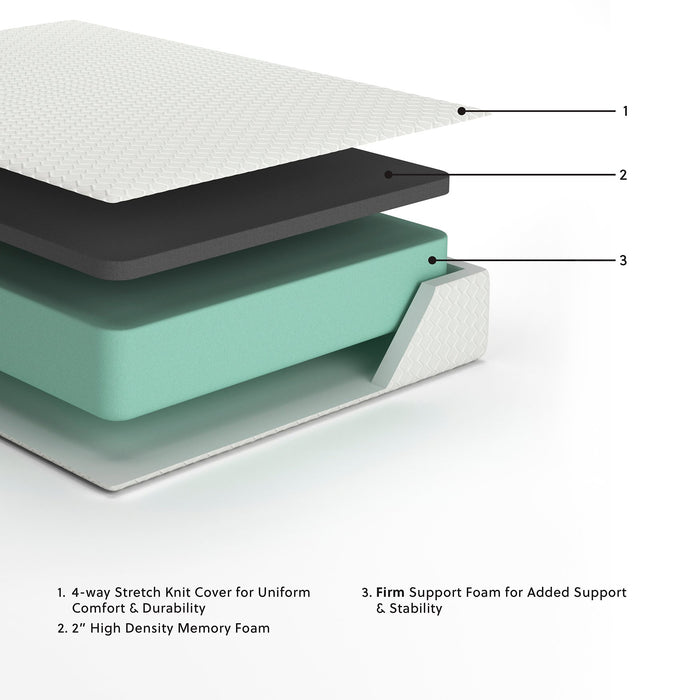 Chime 12 Inch Memory Foam Mattress in a Box - Bill's Discount Center (Bradenton, FL)