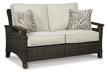 Paradise Trail Outdoor Loveseat, Lounge Chairs and Fire Pit Table - Bill's Discount Center (Bradenton, FL)