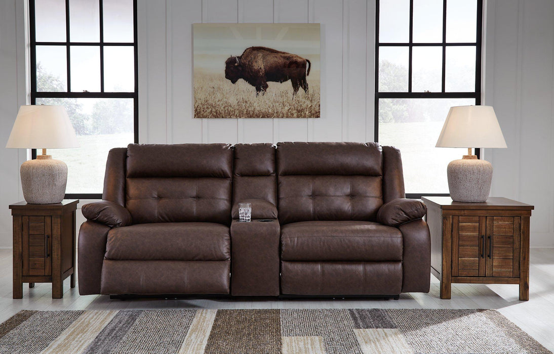 Punch Up Power Reclining Sectional Loveseat with Console - Bill's Discount Center (Bradenton, FL)