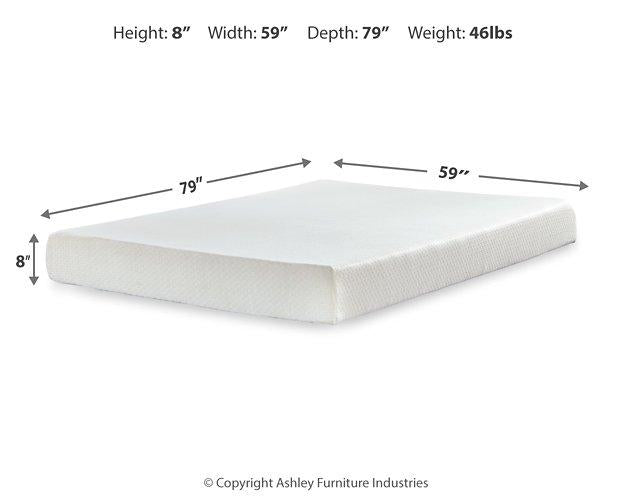 Chime 8 Inch Memory Foam Mattress in a Box - Bill's Discount Center (Bradenton, FL)
