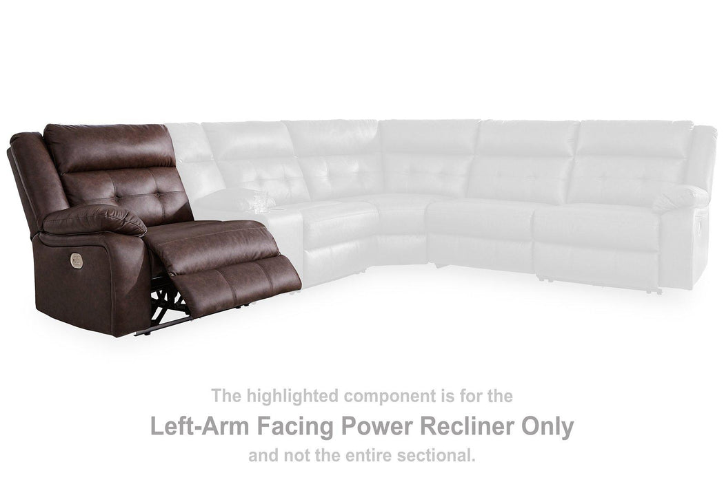 Punch Up Power Reclining Sectional Loveseat with Console - Bill's Discount Center (Bradenton, FL)