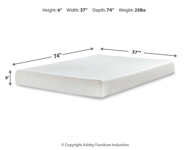 Chime 8 Inch Memory Foam Mattress in a Box - Bill's Discount Center (Bradenton, FL)