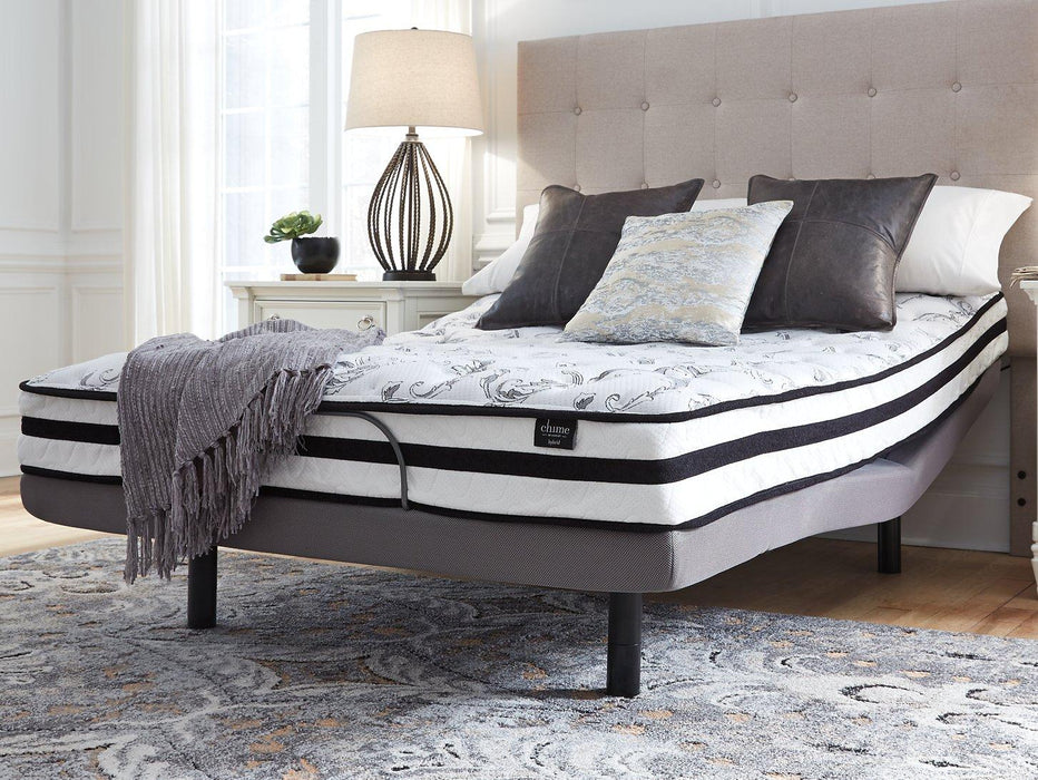 8 Inch Chime Innerspring Mattress Set - Bill's Discount Center (Bradenton, FL)