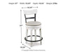 Valebeck Counter Height Bar Stool - Bill's Discount Center (Bradenton, FL)