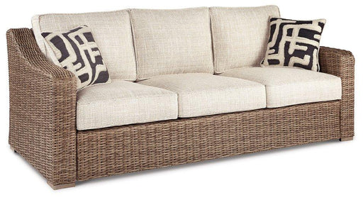 Beachcroft Outdoor Sofa with Cushion - Bill's Discount Center (Bradenton, FL)