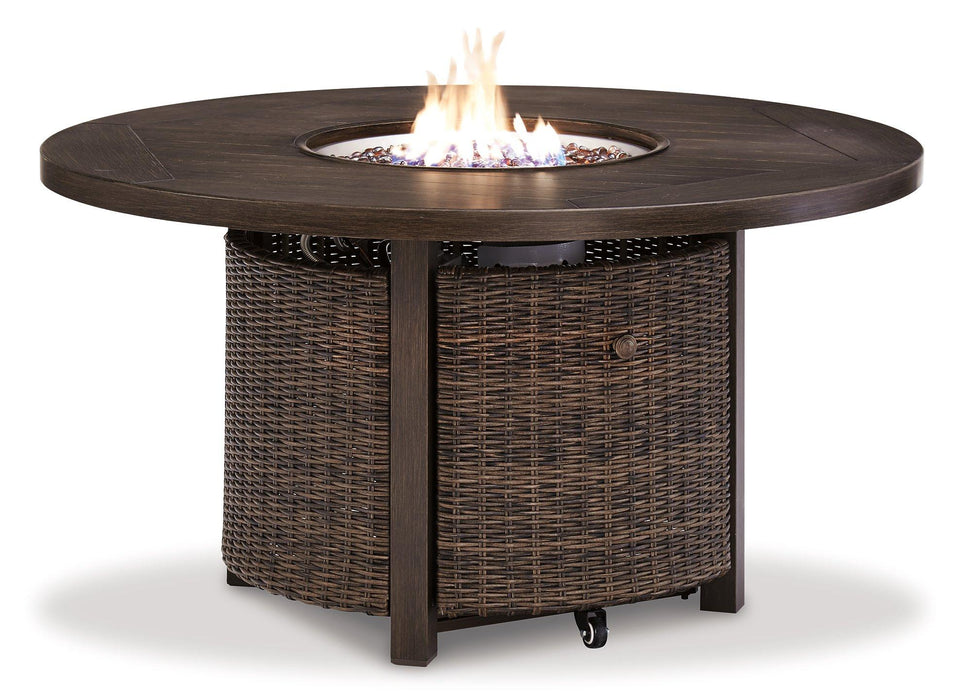 Paradise Trail Outdoor Loveseat, Lounge Chairs and Fire Pit Table - Bill's Discount Center (Bradenton, FL)
