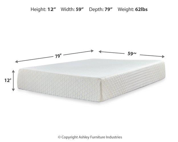 Chime 12 Inch Memory Foam Mattress in a Box - Bill's Discount Center (Bradenton, FL)