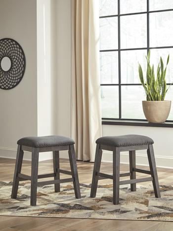 Caitbrook Counter Height Upholstered Bar Stool - Bill's Discount Center (Bradenton, FL)