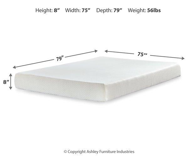 Chime 8 Inch Memory Foam Mattress in a Box - Bill's Discount Center (Bradenton, FL)