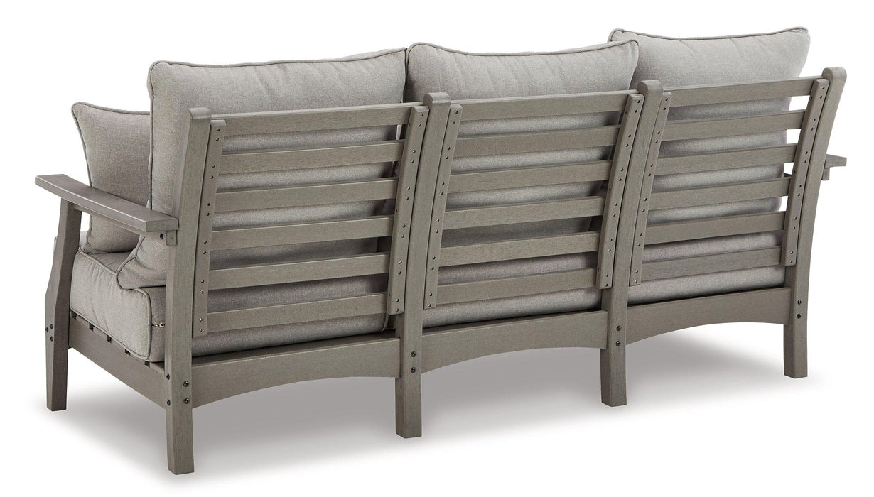 Visola Outdoor Sofa and Loveseat Set - Bill's Discount Center (Bradenton, FL)