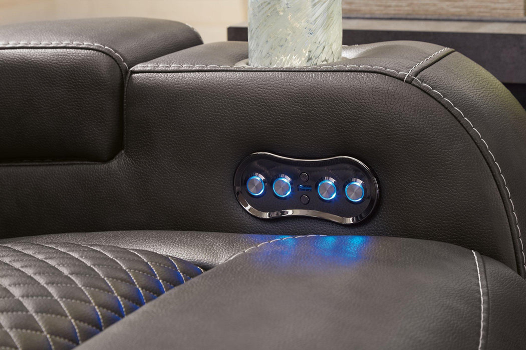 Fyne-Dyme Power Recliner - Bill's Discount Center (Bradenton, FL)
