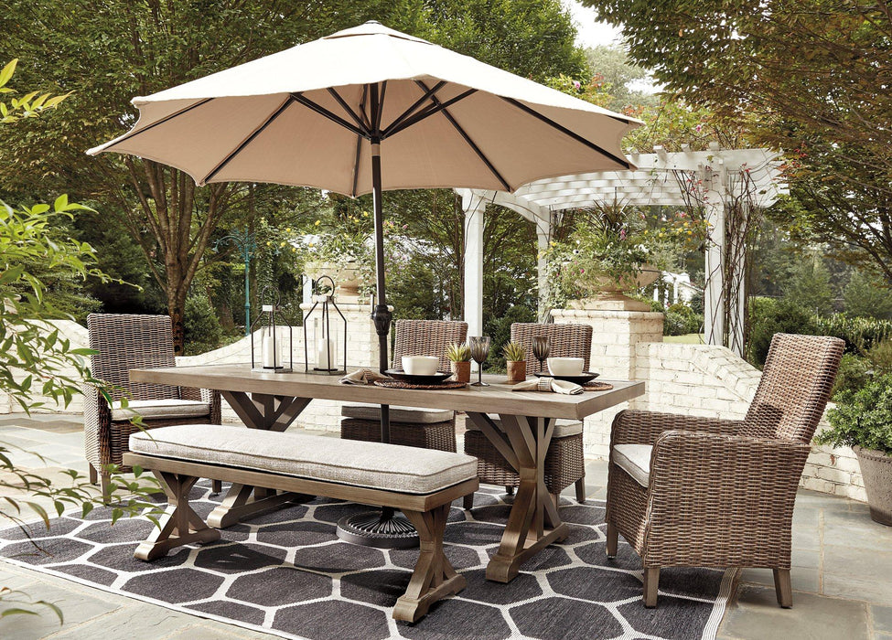 Beachcroft Outdoor Dining Set - Bill's Discount Center (Bradenton, FL)