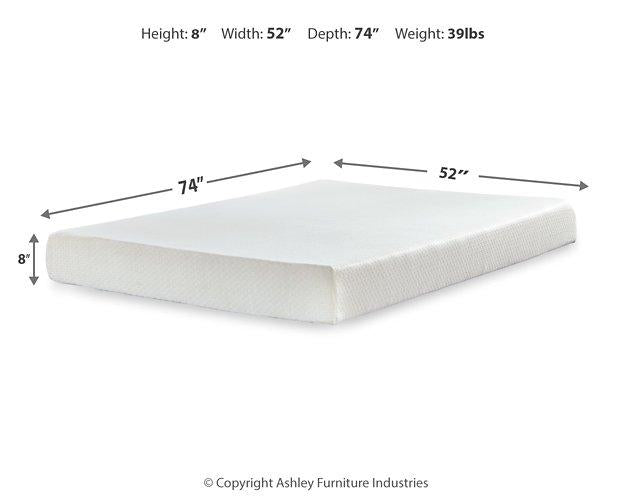 Chime 8 Inch Memory Foam Mattress in a Box - Bill's Discount Center (Bradenton, FL)