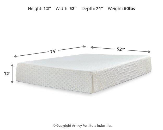 Chime 12 Inch Memory Foam Mattress in a Box - Bill's Discount Center (Bradenton, FL)