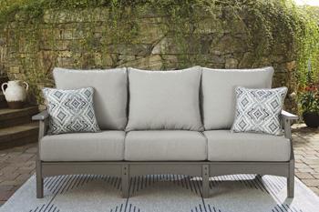 Visola Outdoor Sofa and Loveseat Set - Bill's Discount Center (Bradenton, FL)