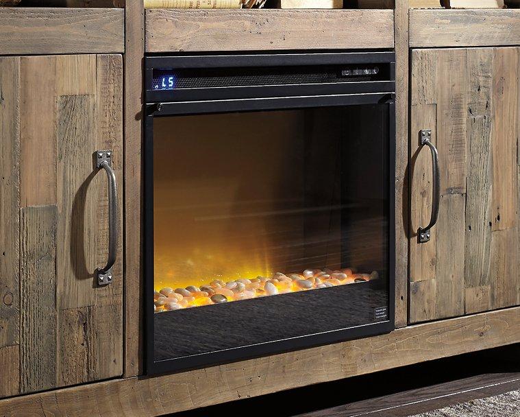 Wildenauer 76" TV Stand with Electric Fireplace - Bill's Discount Center (Bradenton, FL)