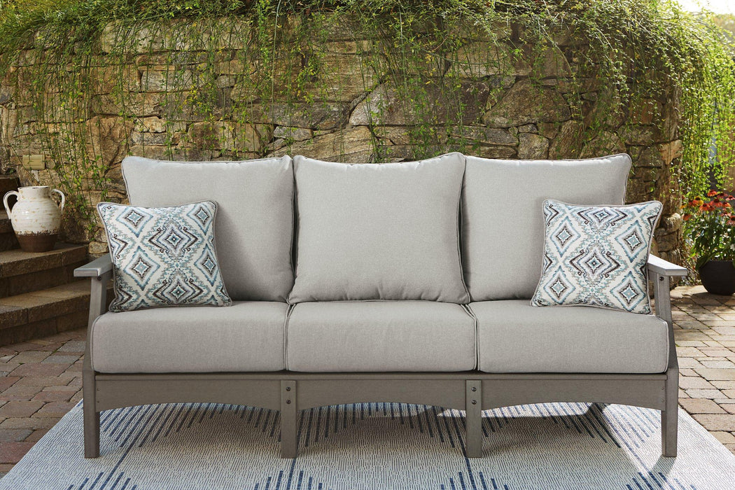Visola Outdoor Sofa and Loveseat Set - Bill's Discount Center (Bradenton, FL)