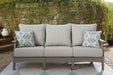 Visola Outdoor Sofa and Loveseat Set - Bill's Discount Center (Bradenton, FL)