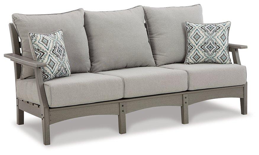 Visola Outdoor Sofa and Loveseat Set - Bill's Discount Center (Bradenton, FL)