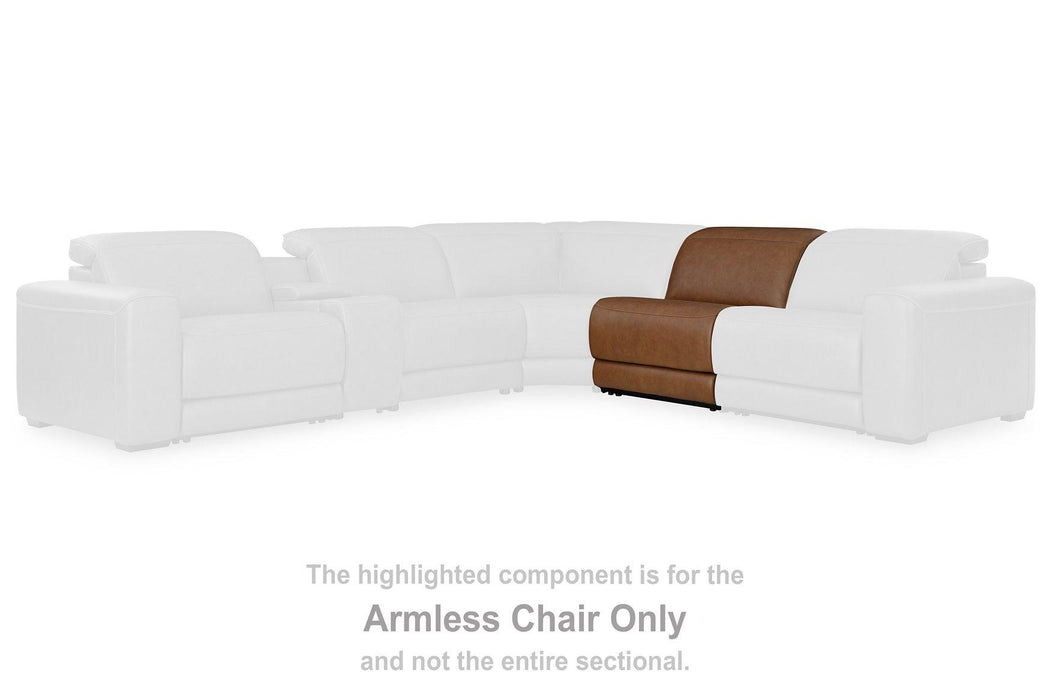 Magic Man Power Reclining Sectional with Console - Bill's Discount Center (Bradenton, FL)