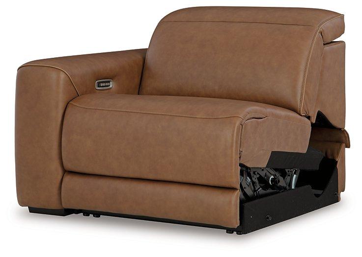 Magic Man Power Reclining Sectional with Console - Bill's Discount Center (Bradenton, FL)