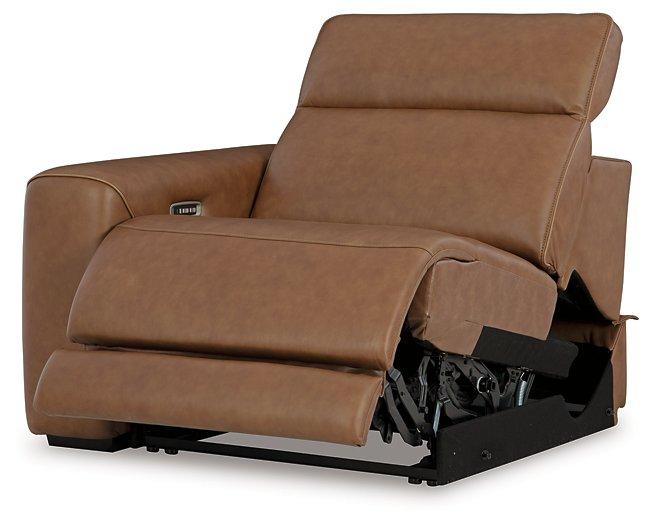 Magic Man Power Reclining Sectional with Console - Bill's Discount Center (Bradenton, FL)