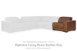 Magic Man Power Reclining Sectional with Console - Bill's Discount Center (Bradenton, FL)