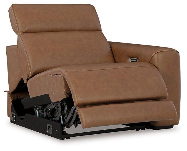 Magic Man Power Reclining Sectional with Console - Bill's Discount Center (Bradenton, FL)
