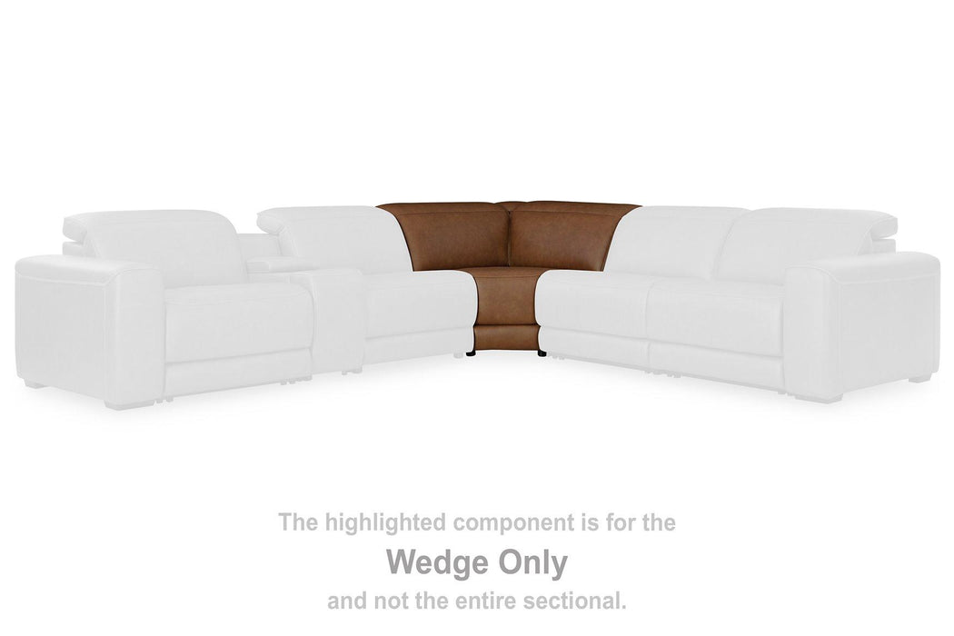 Magic Man Power Reclining Sectional with Console - Bill's Discount Center (Bradenton, FL)