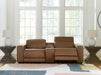 Magic Man Power Reclining Sectional Loveseat with Console - Bill's Discount Center (Bradenton, FL)