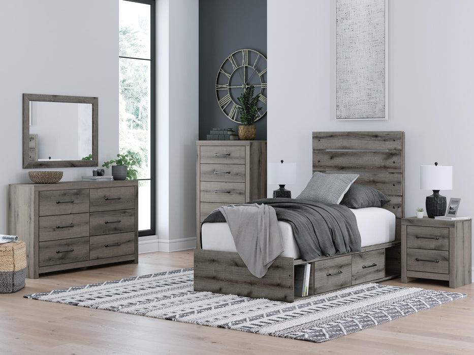 Graystorm Bed with Storage - Bill's Discount Center (Bradenton, FL)