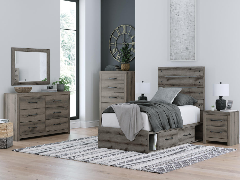 Graystorm Bed with Storage - Bill's Discount Center (Bradenton, FL)
