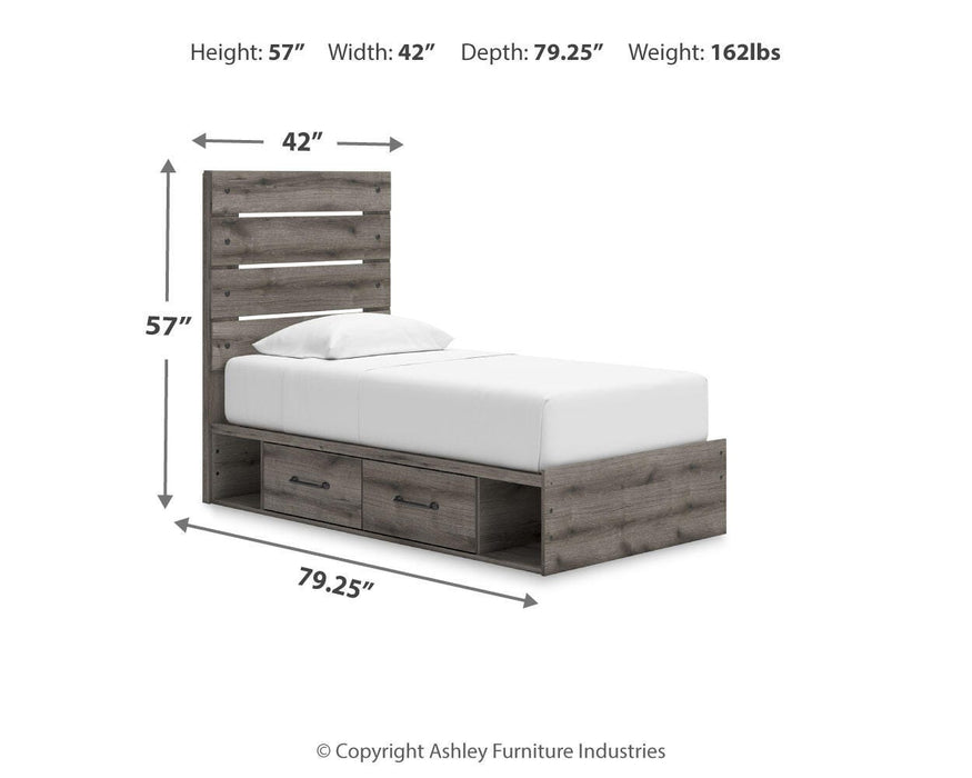 Graystorm Bed with Storage - Bill's Discount Center (Bradenton, FL)