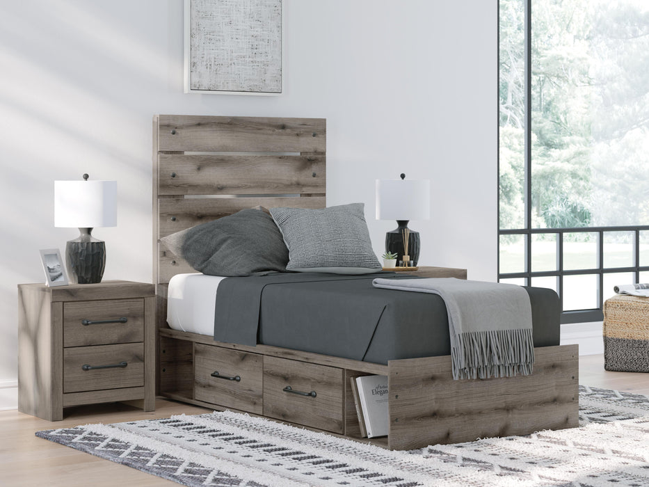 Graystorm Bed with Storage - Bill's Discount Center (Bradenton, FL)