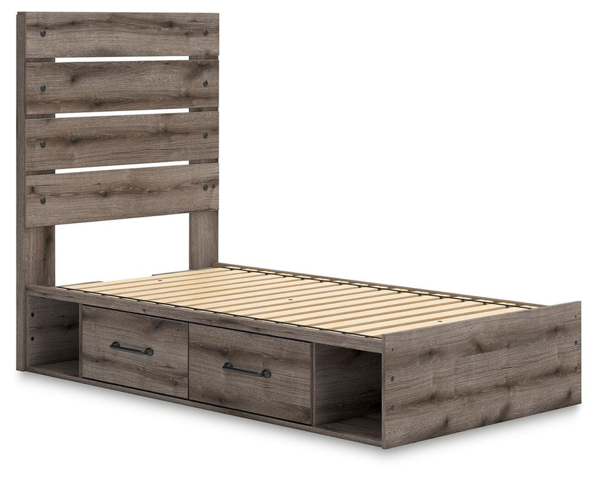 Graystorm Bed with Storage - Bill's Discount Center (Bradenton, FL)