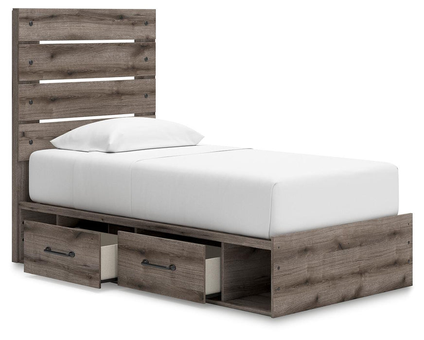Graystorm Bed with Storage - Bill's Discount Center (Bradenton, FL)