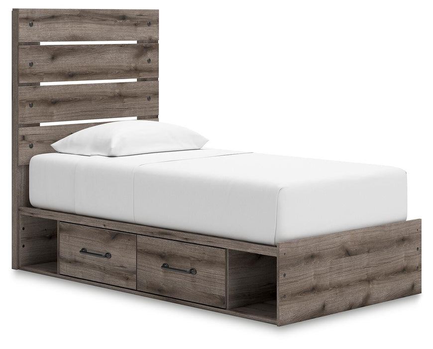 Graystorm Bed with Storage - Bill's Discount Center (Bradenton, FL)
