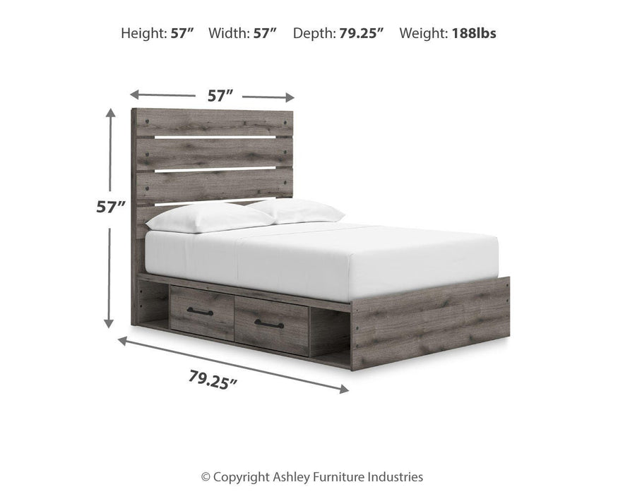 Graystorm Bed with Storage - Bill's Discount Center (Bradenton, FL)