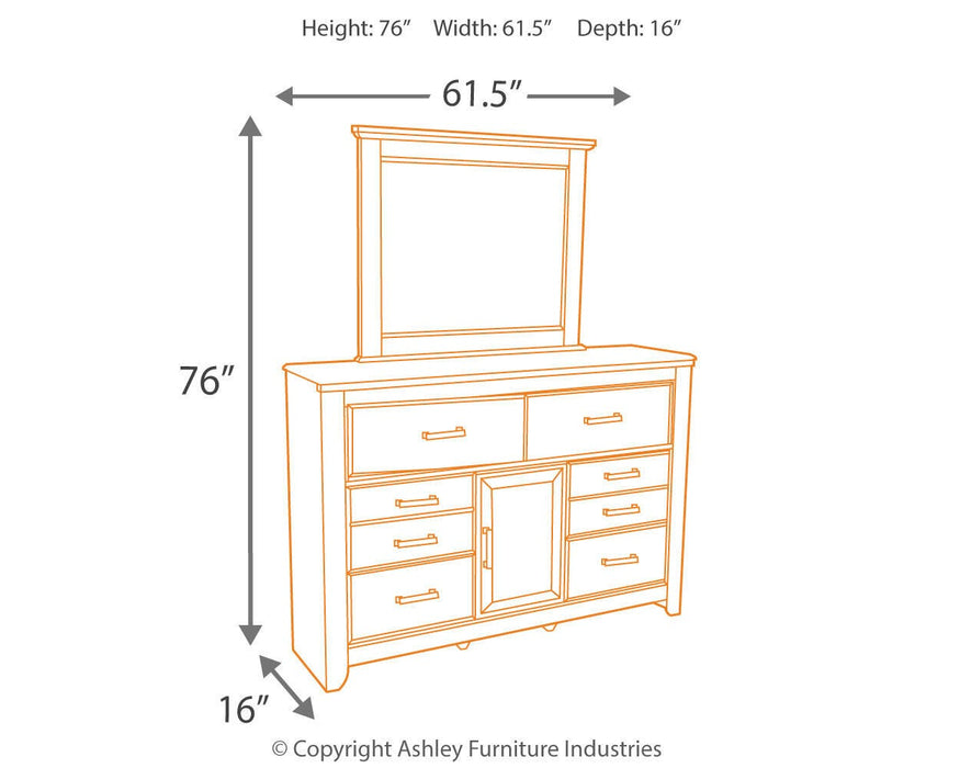 Juararo Dresser and Mirror - Bill's Discount Center (Bradenton, FL)
