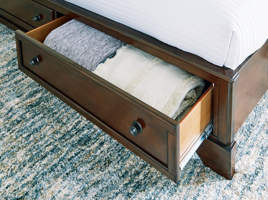 Trellington Sleigh Storage Bed - Bill's Discount Center (Bradenton, FL)