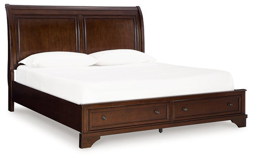 Trellington Sleigh Storage Bed - Bill's Discount Center (Bradenton, FL)