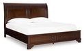 Trellington Sleigh Storage Bed - Bill's Discount Center (Bradenton, FL)