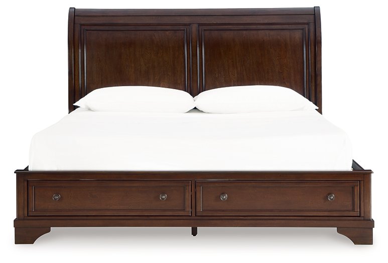 Trellington Sleigh Storage Bed - Bill's Discount Center (Bradenton, FL)