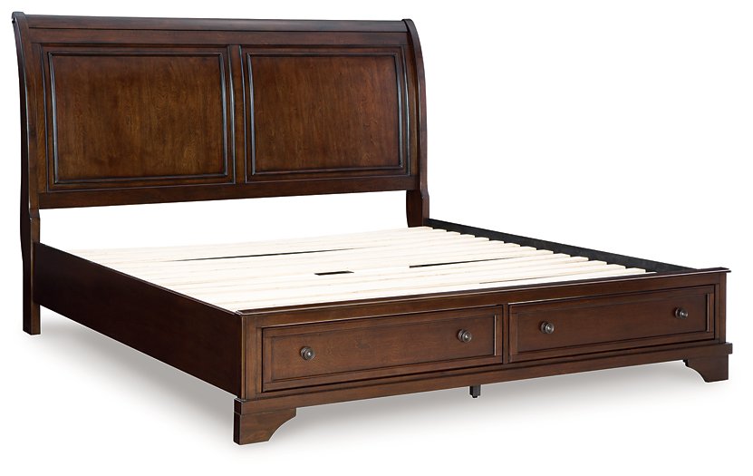 Trellington Sleigh Storage Bed - Bill's Discount Center (Bradenton, FL)