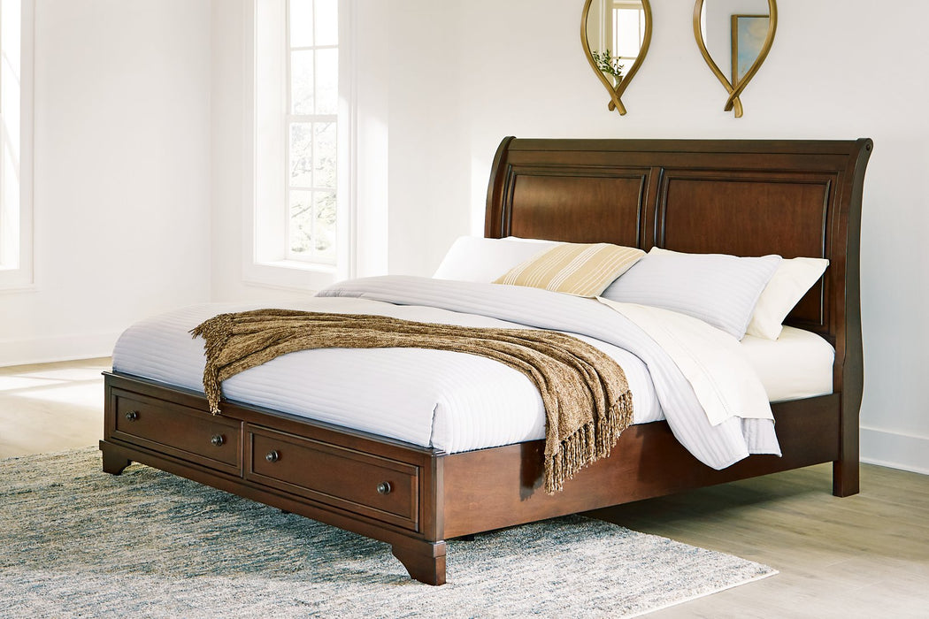 Trellington Sleigh Storage Bed - Bill's Discount Center (Bradenton, FL)