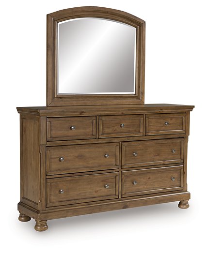 Feddinger Dresser and Mirror - Bill's Discount Center (Bradenton, FL)