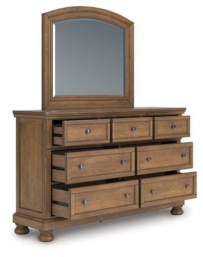 Feddinger Dresser and Mirror - Bill's Discount Center (Bradenton, FL)
