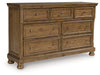 Feddinger Dresser and Mirror - Bill's Discount Center (Bradenton, FL)