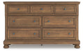 Feddinger Dresser and Mirror - Bill's Discount Center (Bradenton, FL)